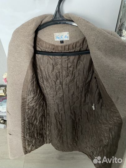 Пальто с мехом чернобурки