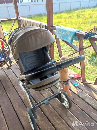 Коляска 2 в 1 эко кожа