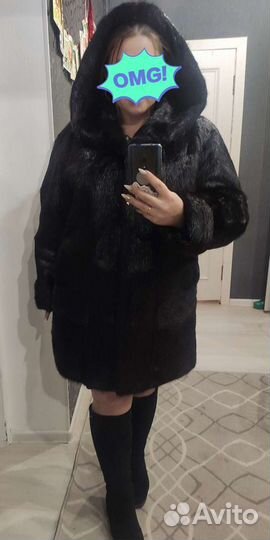 Шуба из ондатры