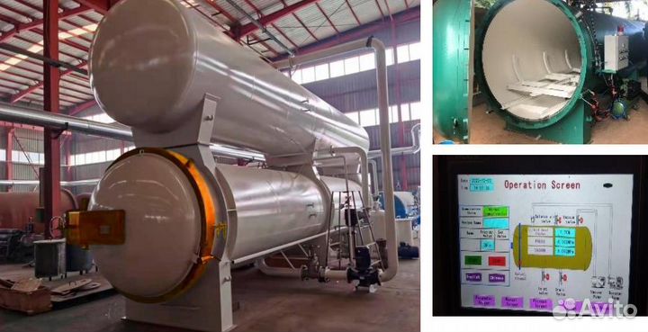 Автоклав для импрегнации древесины, тачскрин-управ