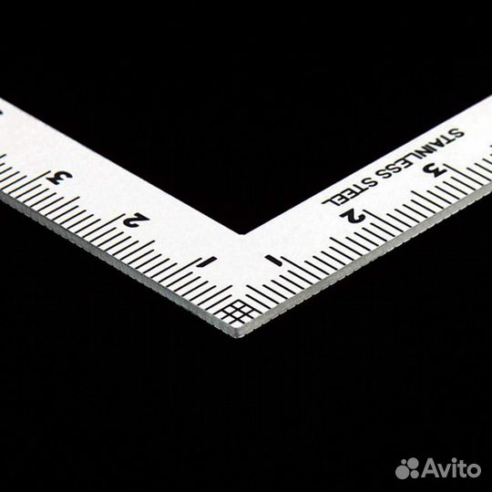 Угольник 5 на 10 см Shinwa 12101 с двусторонней шк