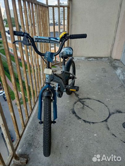 Детский велосипед black aqua