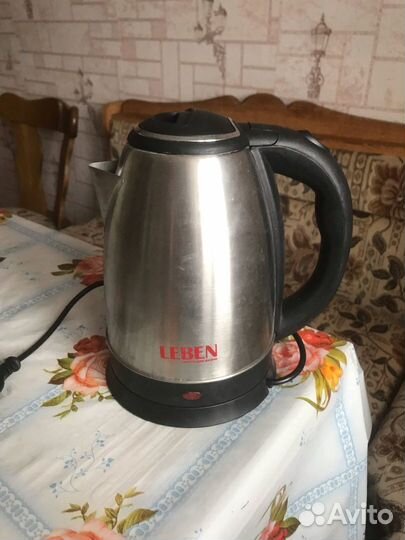 Электрочайник leben 475-154 серебристый
