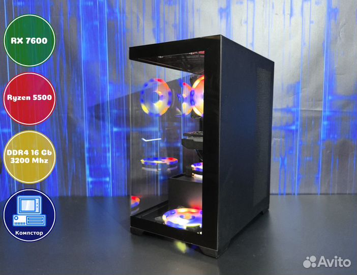 Системный блок AMD5500-RX7600-16DDR4-BHG936851-A520