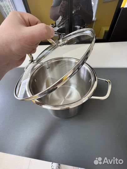 Кастрюля из нержавейки 8/10/12/15 литров