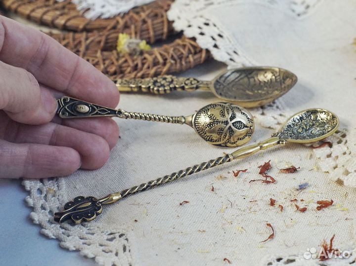 Красивые ложки бронза ручная работа