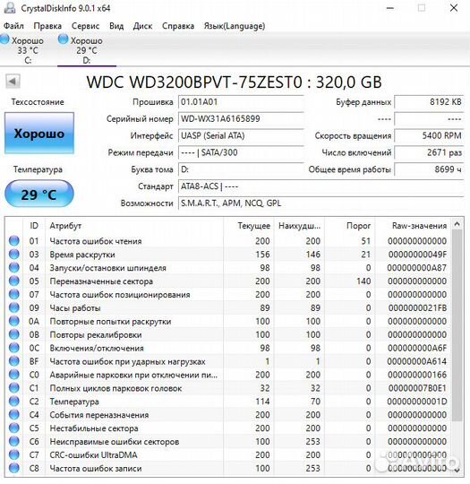 Жесткие диски HDD 320GB