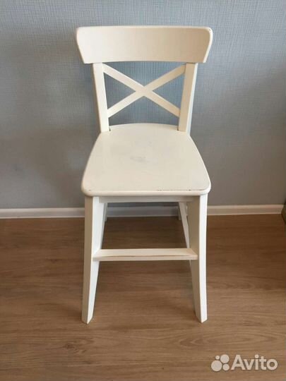 Стул для кормления Ingolf. Икеа. Белый