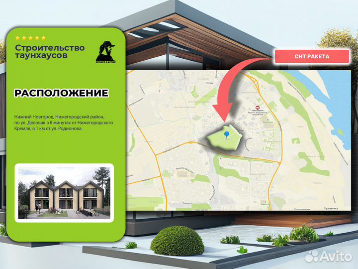 Строительство таунхаусов под залог земли