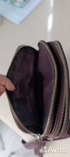 Мужская кожаная сумка через плечо бу piquadro