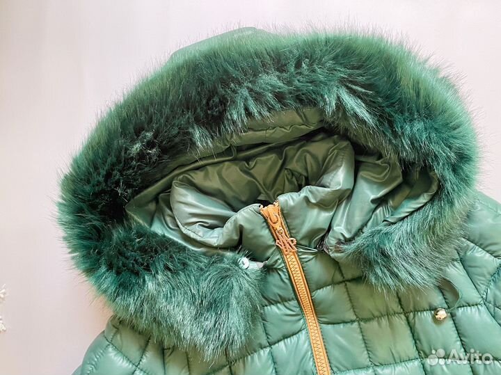 Куртка зимняя женская 42 44 размер зеленая