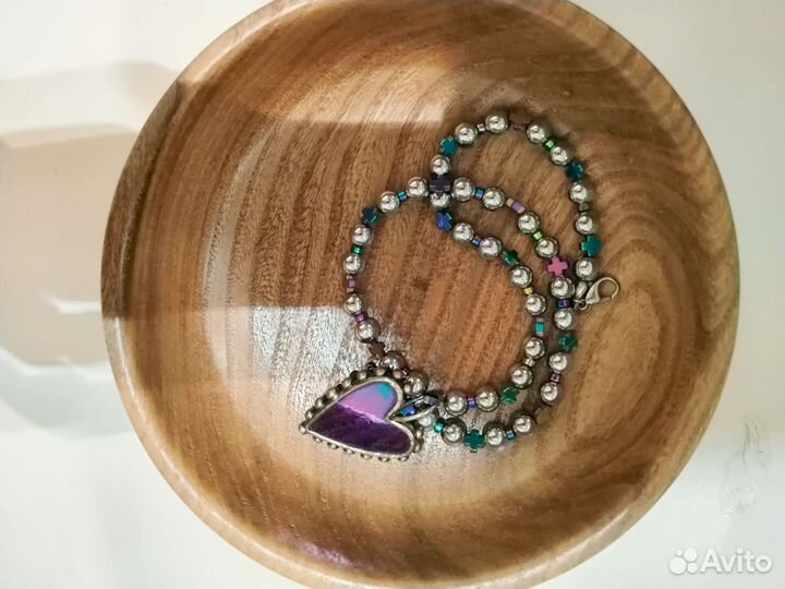 Poison drop колье бензиновое сердце