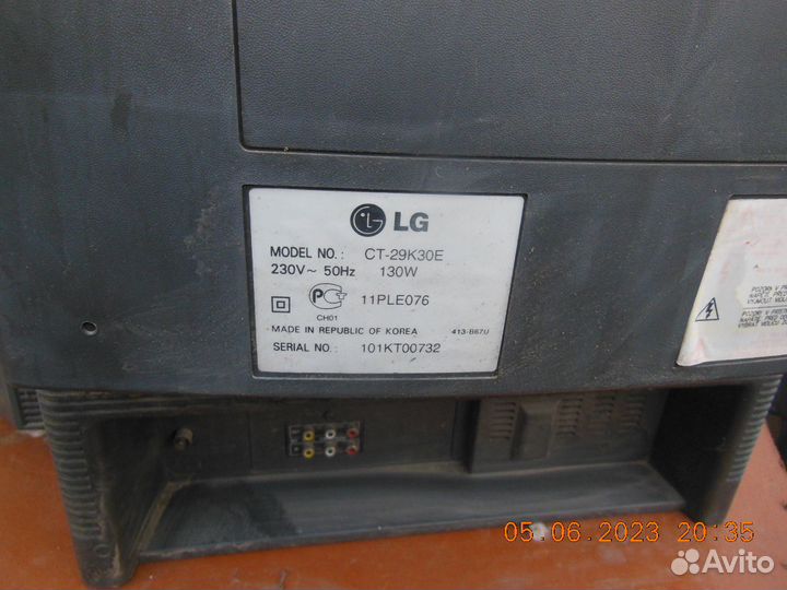 Телевизор LG модель ст-29К30Е