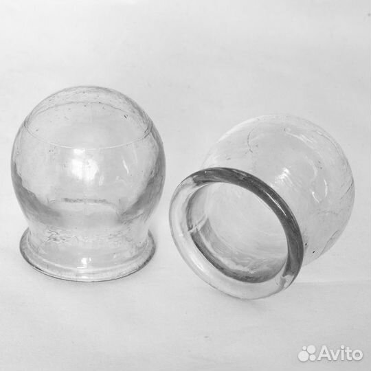 Банки медицинские массажные вакуумные стеклянные