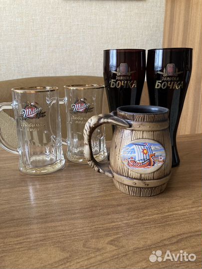 Кружки, бокалы для пива