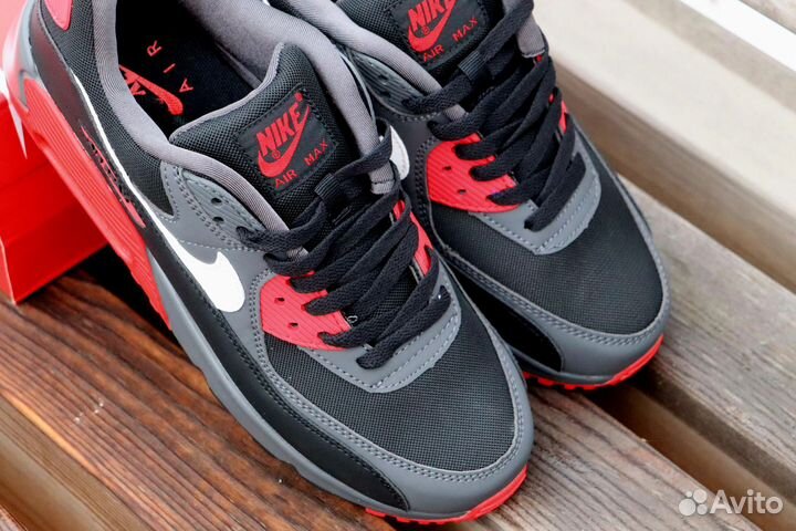 Кроссовки Nike Air Max 90 Anthracite Mystic Red