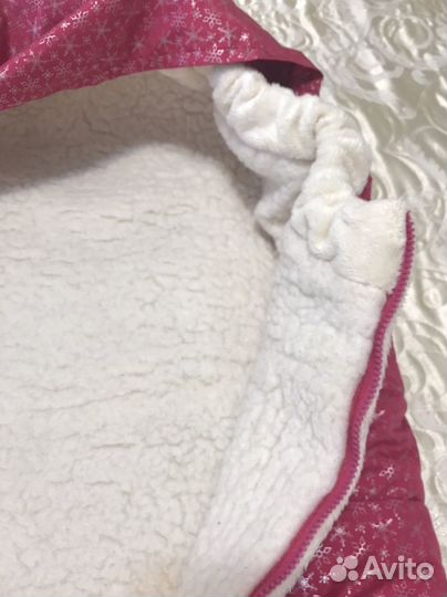 Зимний конверт в коляску для девочки