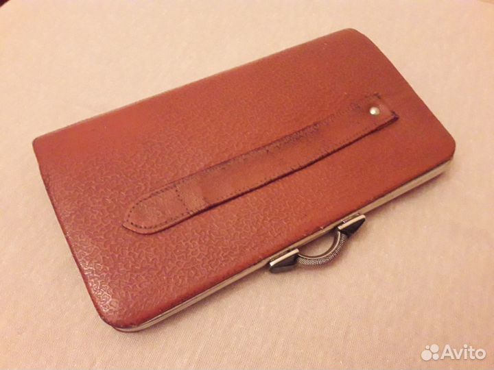 Антикварная сумка-клатч из натуральной кожи 1930-е