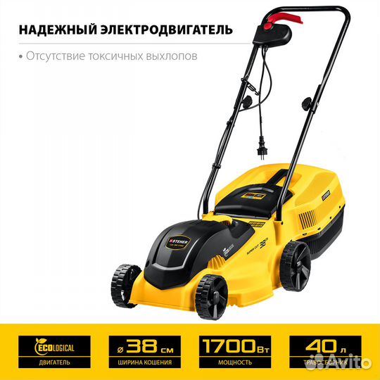 Газонокосилки (электро) steher LM-38-1700