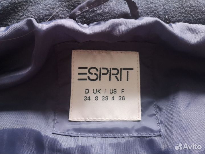 Женский стеганый жилет Esprit серый, 44-46 р