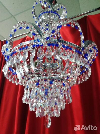 Люстра хрустальная потолочная