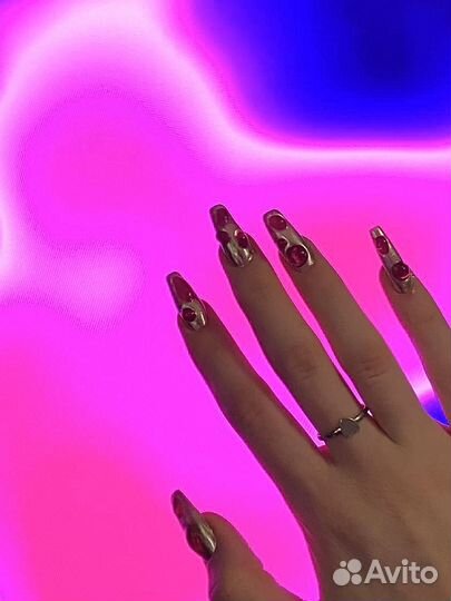 Маникюр наращивание ногтей