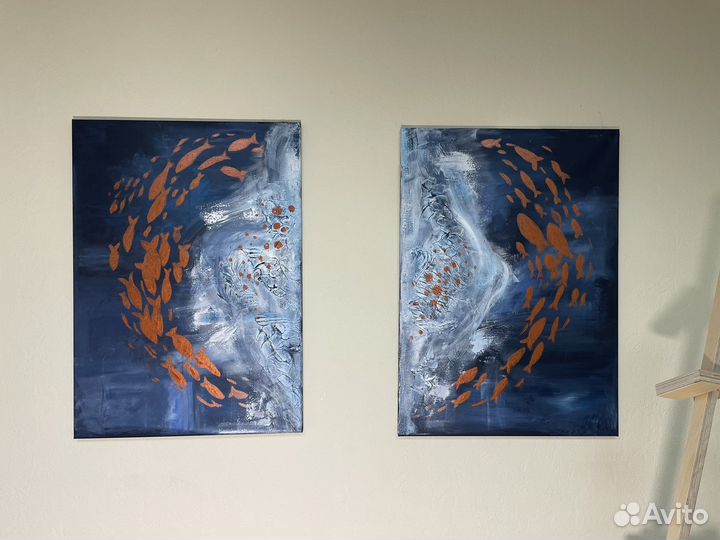 Интерьерная картина диптих