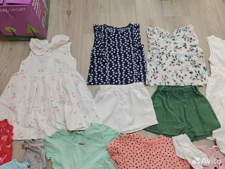 Вещи на девочку пакетом рост 104-110