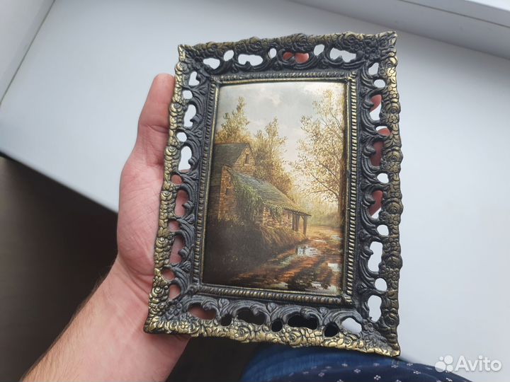 Шелкография домик в деревне