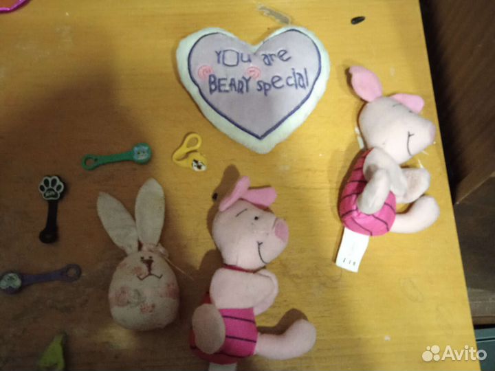 Игрушки мягкие и скрепиши