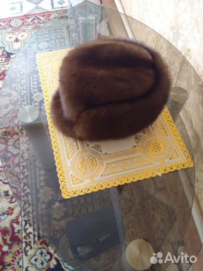 Норковая шапка мужская р54 в хорошим состоянии
