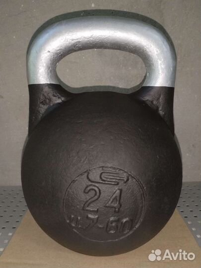 Гиря 24 кг чугунная, восстановленная