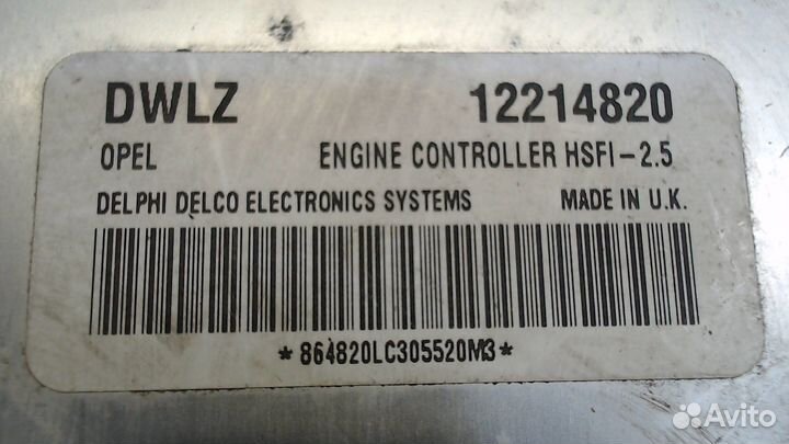 Блок управления двигателем Opel Meriva, 2004