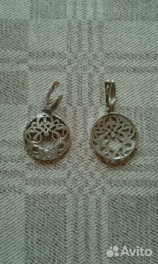 Серьги серебро