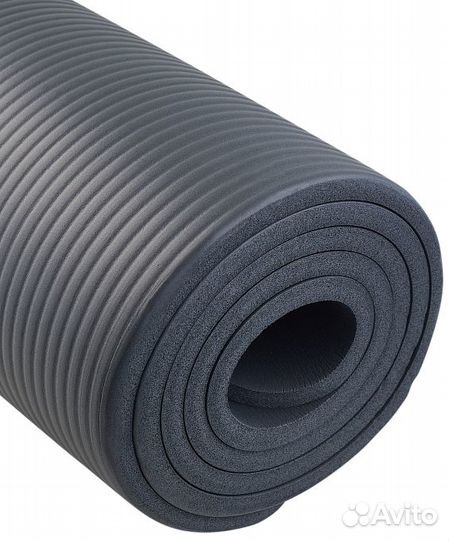 Коврик для йоги FM-301 NBR 183x58x1,0 см. серый