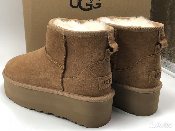 Угги Женские Ugg Classic Mini Platform Chestnut