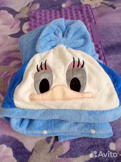 Полотенце-халатик для детей на кнопках