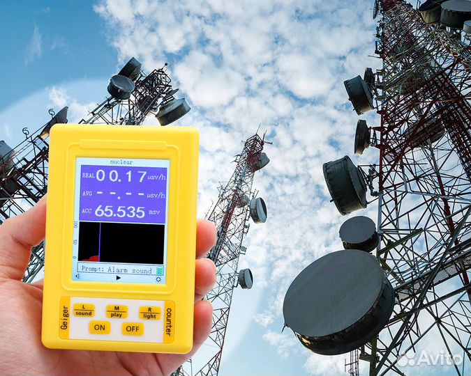 Детектор ядерной радиации + электромагнит. излуч