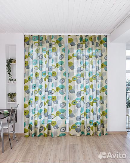 Комплект Шторы + тюль Мави 480x270 вуаль 300x270