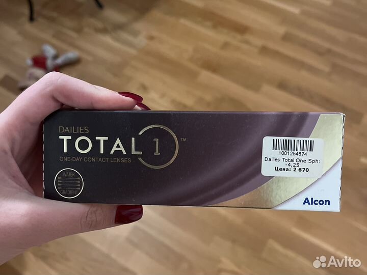 Линзы alcon dailies total -4,25