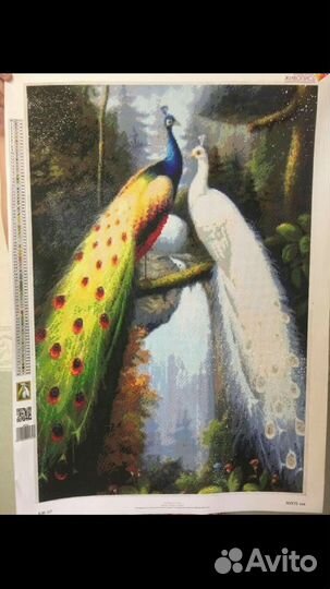 Алмазная мозаика / вышивка Павлины
