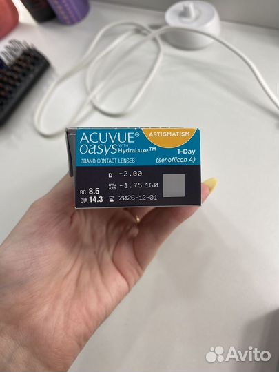 Линзы acuvue oasys 1 day for astigmatism