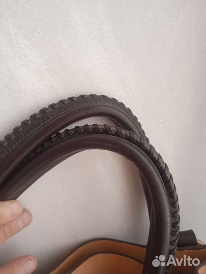 Сумка натуральная кожа бежевая