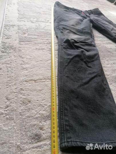 Мотоджинсы мужские snake Regular fit, черные 34р