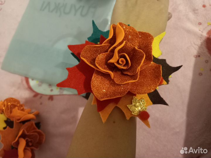 Ободок и браслет ручной работы