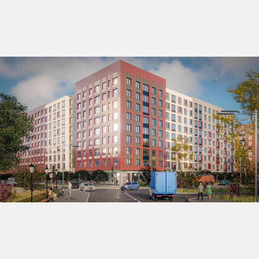 2-к. квартира, 59,7 м², 4/9 эт.