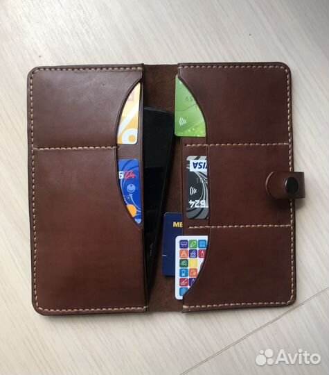 Кожаный кошелек, клатч, портмоне