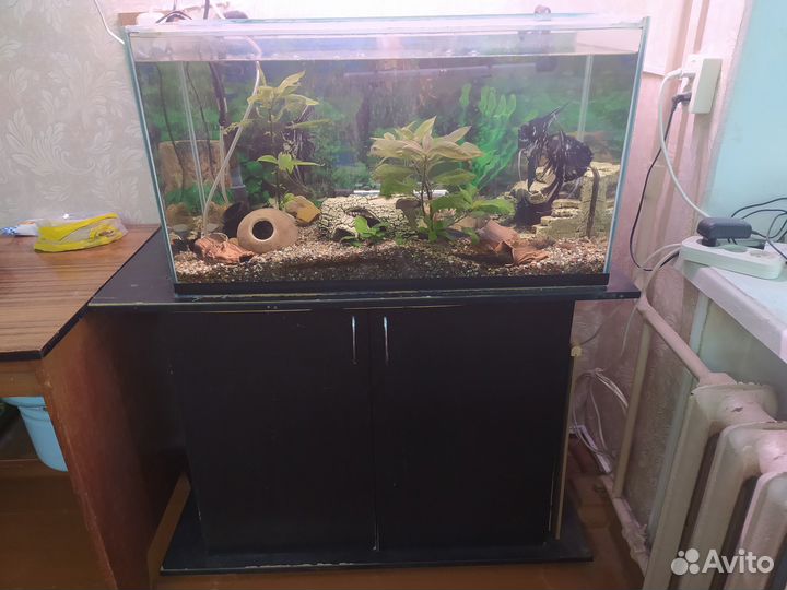 Аквариум на 120 л в отличном рабочем состоянии, со