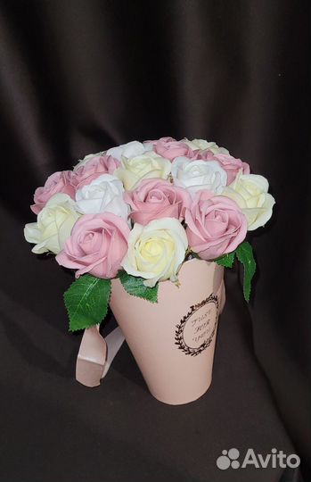 Букеты из 17 мыльных роз