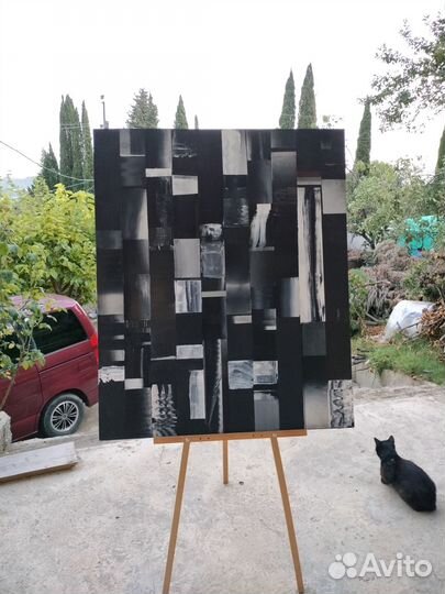 Элегантная абстракция 120x100см